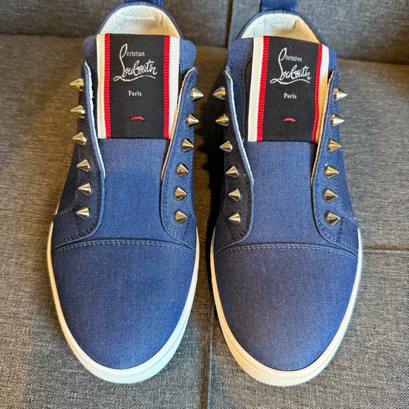 Christian Louboutin Fique A Vontade Women's Denim Sneakers